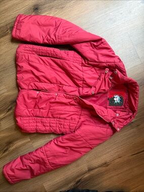 Woman’s Red Puffer Jacket